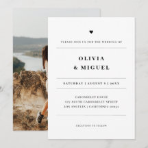 Casal Foto Coração Preto Branco Casamento Moderno