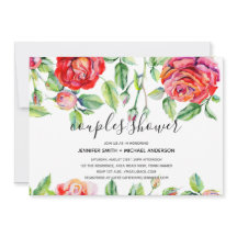 CASAL MODERNO CHUVA DE ROSAS Aquarela Manuscrito