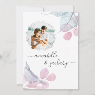 Convite *~* Casal PHOTO RSVP. QR AR6 deixa Inv de casament