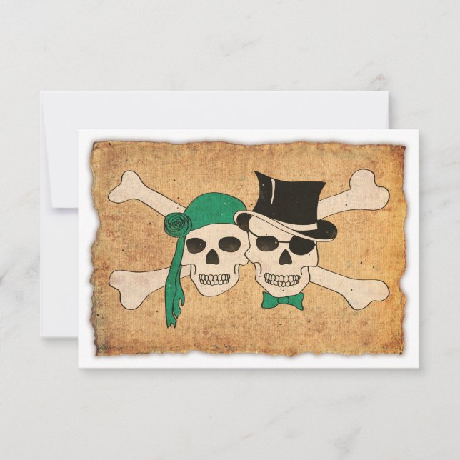 Convite casal pirata (Frente)