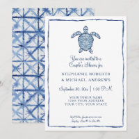 Casal Shibori Sea Turtle Watercolor Praia