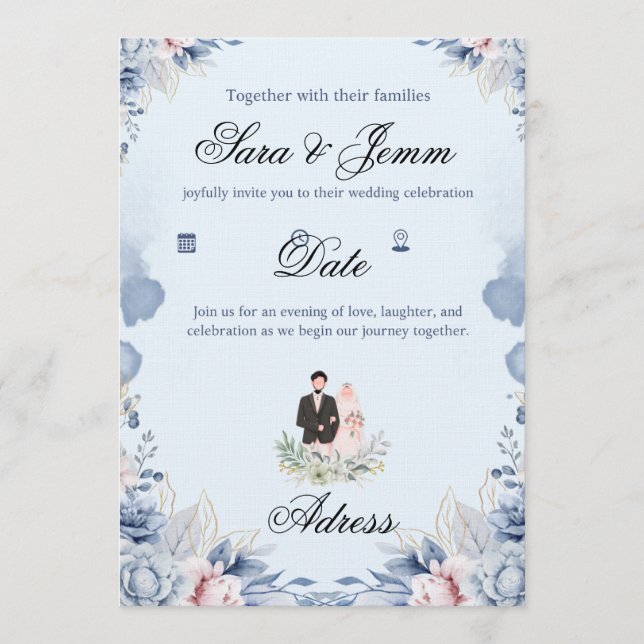 Convite Casamento  (Frente)