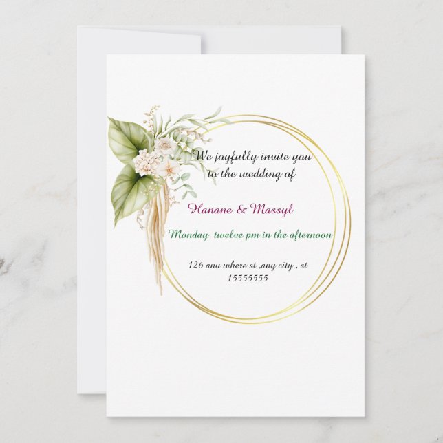 Convite Casamento (Frente)