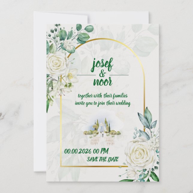 Convite Casamento  (Frente)