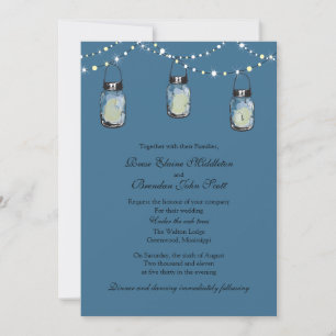 Convite Casamento - 3 Mason Jars