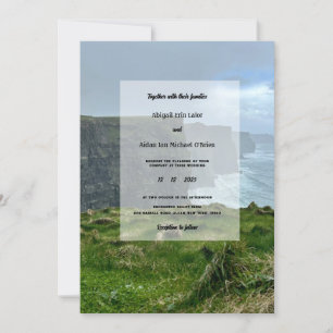Convite Casamento 5x7 da Moher Ireland