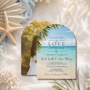 Convite Casamento à Beira-Mar Destino de Casamento Costeir