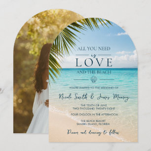 Convite Casamento à Beira-Mar Destino de Casamento Costeir