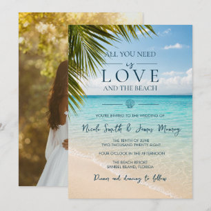 Convite Casamento à Beira-Mar Destino de Casamento Costeir