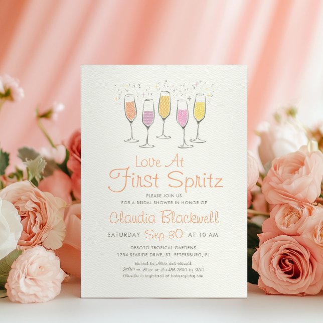 Convite Casamento à Primeira Taça de Spritz (Criador carregado)