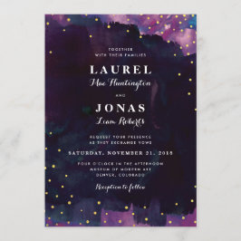 Convite Casamento abstrato Moderno de Negra