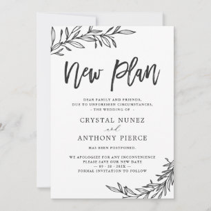 Convite Casamento Adiado Novo Plano Salve Nossa Nova Data
