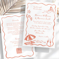 Casamento All-In-One de RSVP de Reprodução de Mão