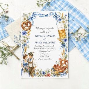 Convite Casamento Alpino Bávaro Oktoberfest Alemão
