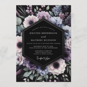 Convite Casamento Amethyst Duskbloom