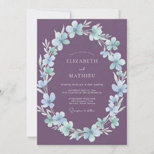 Convite Casamento Amethyst Ice Blossom
