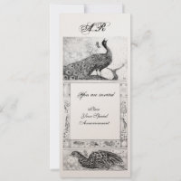 CASAMENTO AMOR PAVÕES MONOGRAMA preto branco doura