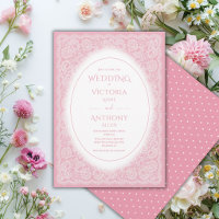 Casamento Antigo Branco com Renda Rosa