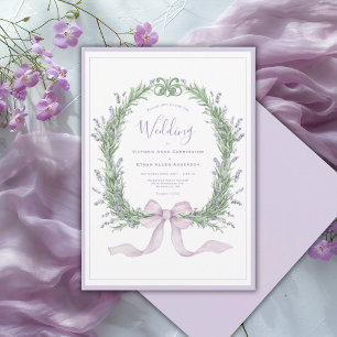 Convite Casamento Antigo Caprichoso Floral Roxo