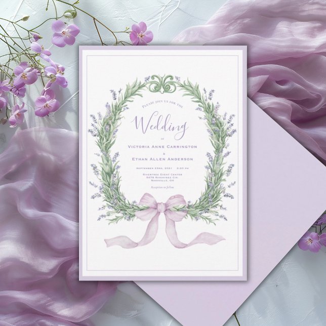 Convite Casamento Antigo Caprichoso Floral Roxo (Criador carregado)