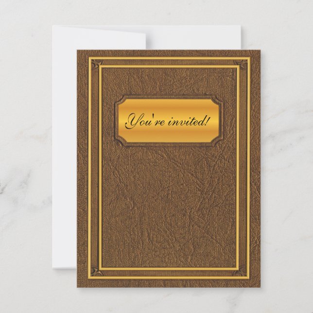 Convite Casamento antigo do livro de cobrir (Frente)