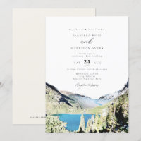 Casamento ao ar livre do Parque Nacional da Glacia