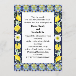 Convite Casamento ao estilo italiano