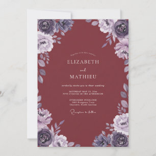 Convite Casamento Aquarela Âmbar Marrom