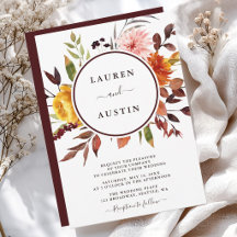 Casamento Aquarela Jardim Outonal Marsala