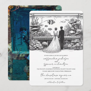 Convite Casamento Aquário