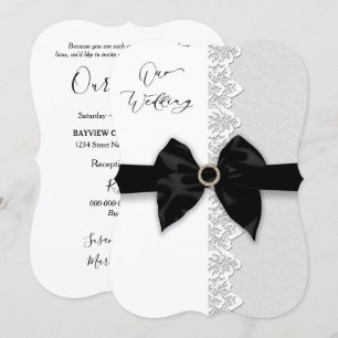 Convite Casamento, Arco Preto/Faixa de Opções, Fronteira