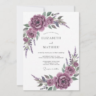 Convite Casamento Artístico Flor de Ameixa