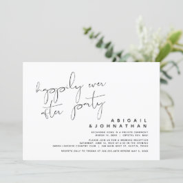 Convite Casamento às Escapadas, Festa Felizes para Sempre