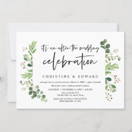 Convite Casamento às escondidas, Celebração após o casamen