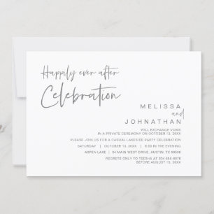 Convite Casamento às Escuras, Celebração Felizes para Semp