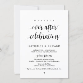 Convite Casamento às Escuras, Celebração Felizes para Semp