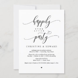 Convite Casamento às Escuras, Festa de Felizes para Sempre