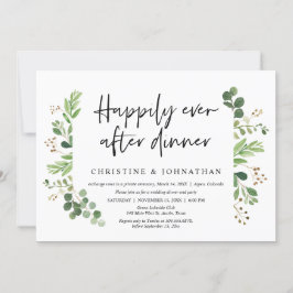 Convite Casamento às Escuras, Jantar Feliz para Sempre