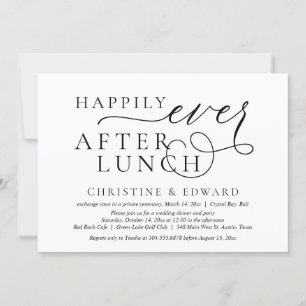 Convite Casamento às Pressas, Almoço Feliz para Sempre