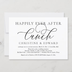 Convite Casamento às Pressas, Almoço Feliz para Sempre