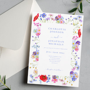 Convite Casamento Azul Boho Boho