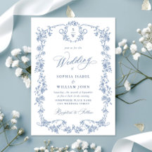 Casamento Azul com Grace Floral Dusty, Ornamentado