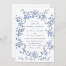 Casamento Azul com Grace Floral Dusty, Ornamentado