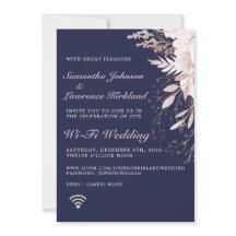 Casamento Azul de Marinho Floral Rosa com Empoeira