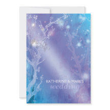 Casamento Azul de Shimmering da Floresta Celestial