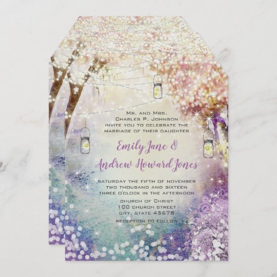 Convite Casamento Azul Roxo Cor De Rosa Da Floresta De Zazzle Com Br Apos a compra entramos em contato para pegar seus dados e personalizar a arte do jeito arte digital convite casamento floral rosa convite de casamento convites de casamento azuis convite casamento civil. zazzle