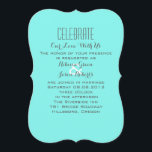 Convite casamento azul-turquesa-azul-do-ovo de robin<br><div class="desc">os convites de casamento azuis da turquesa azul de ovo do robin aqua. Trendy Turquoise favorece uma festa de recepção de casamento azul-chic. Casamento azul de Aqua salve a data e os favores do casamento azul.</div>