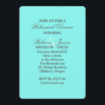 Convite casamento azul-turquesa-azul-do-ovo de robin<br><div class="desc">os convites de casamento azuis da turquesa azul de ovo do robin aqua. Trendy Turquoise favorece uma festa de recepção de casamento azul-chic. Casamento azul de Aqua salve a data e os favores do casamento azul.</div>