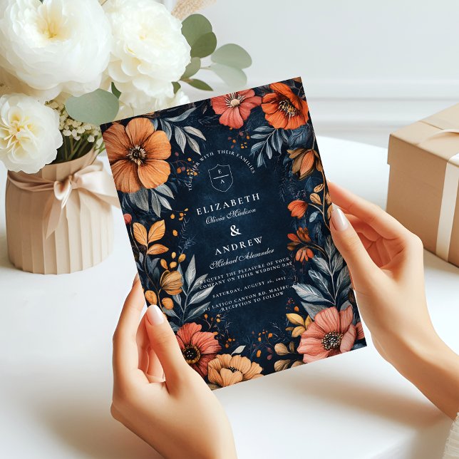 Convite Casamento Barroco Jardim de Meia-Noite (Criador carregado)