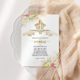 Convite Casamento Bela Igreja de Citação Cristã